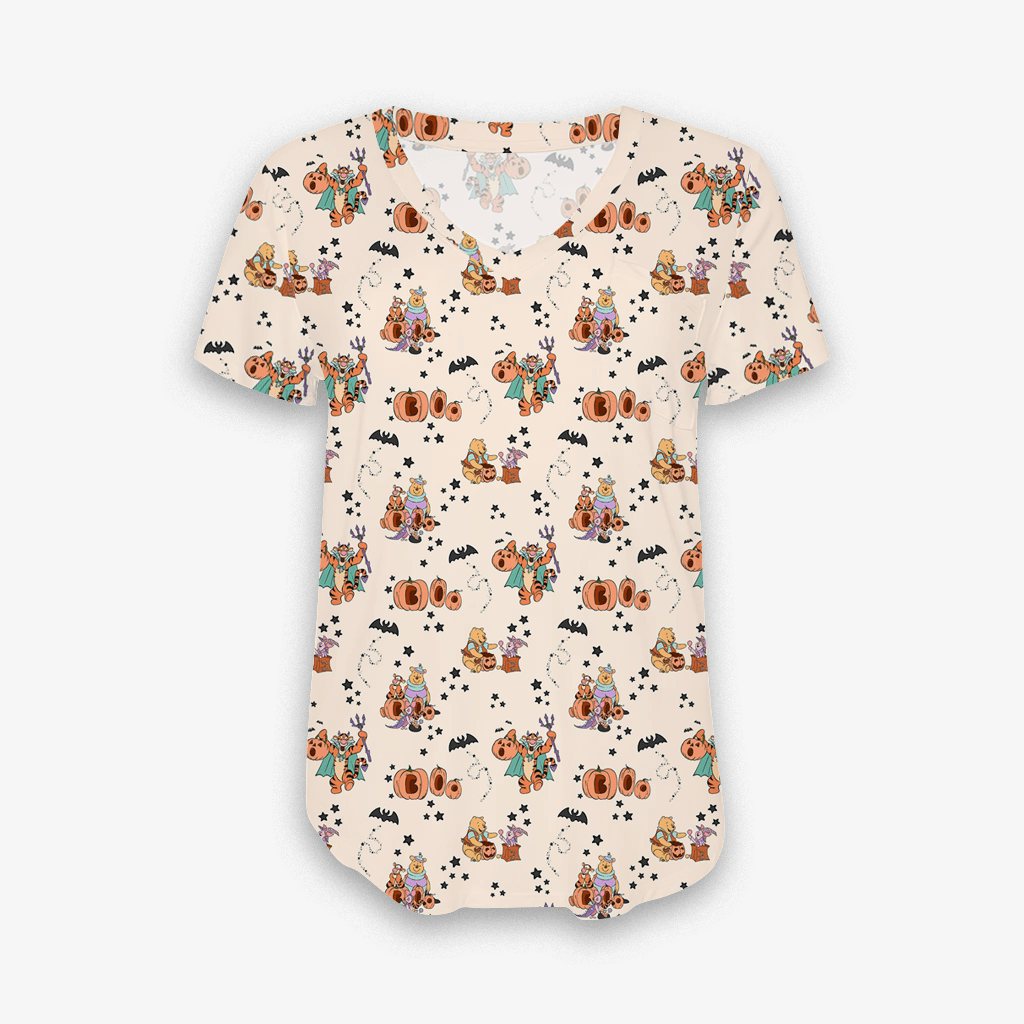 [Pre Sale] Boo Bash Pooh Boo - Women's Bamboo V Neck Short Sleeve Top ...
