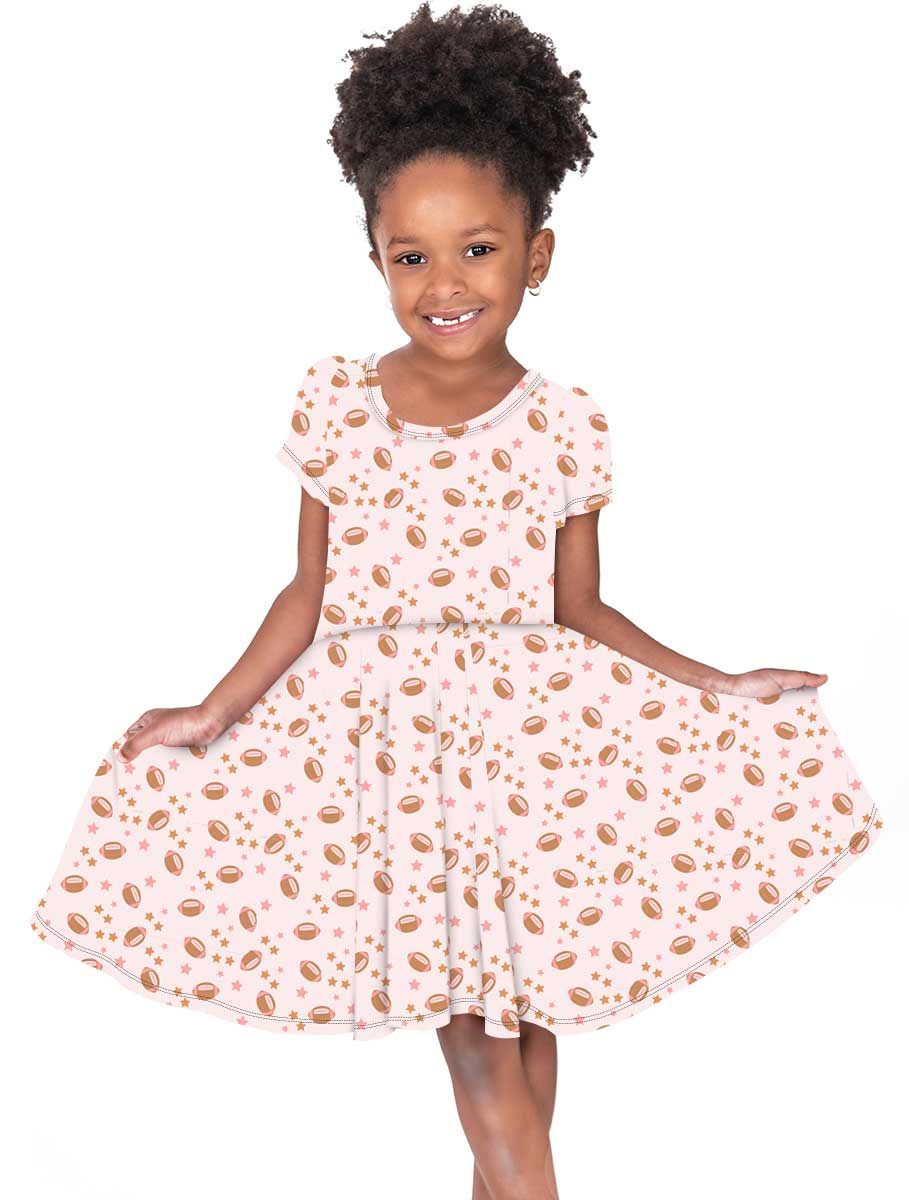 Little Snuggles All American Girl - Girls Bamboo Twirl Dress