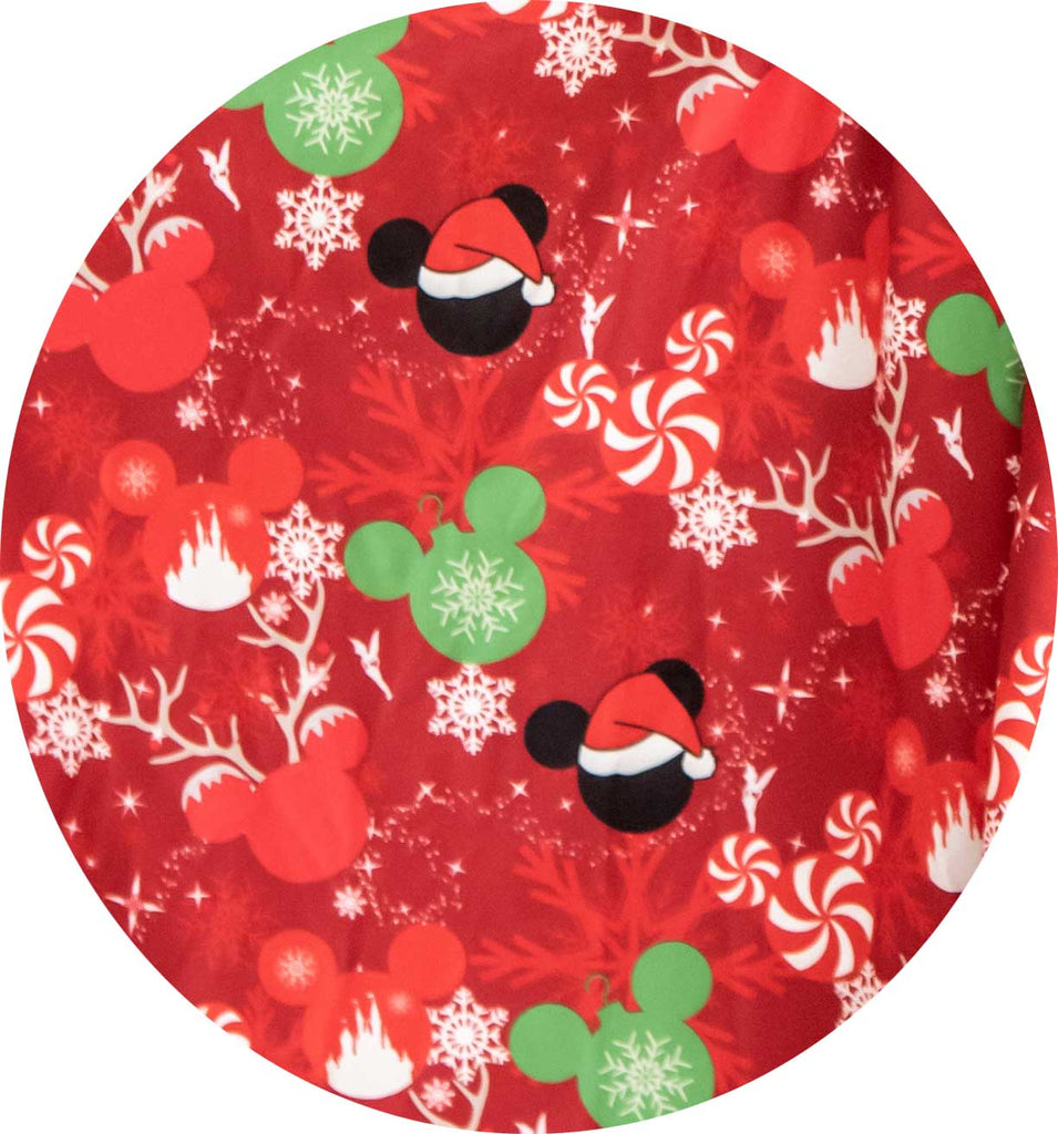 Very Merry Mini Christmas - Girls Short Sleeve Hugs Twirl Dress with Pockets - WINTER 2022
